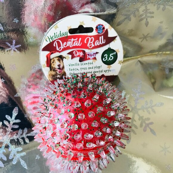 Bow Wow Pet Other - Bow Wow Pet  Holiday Dental Christmas  Squeaky Ball  Size : 3.5"